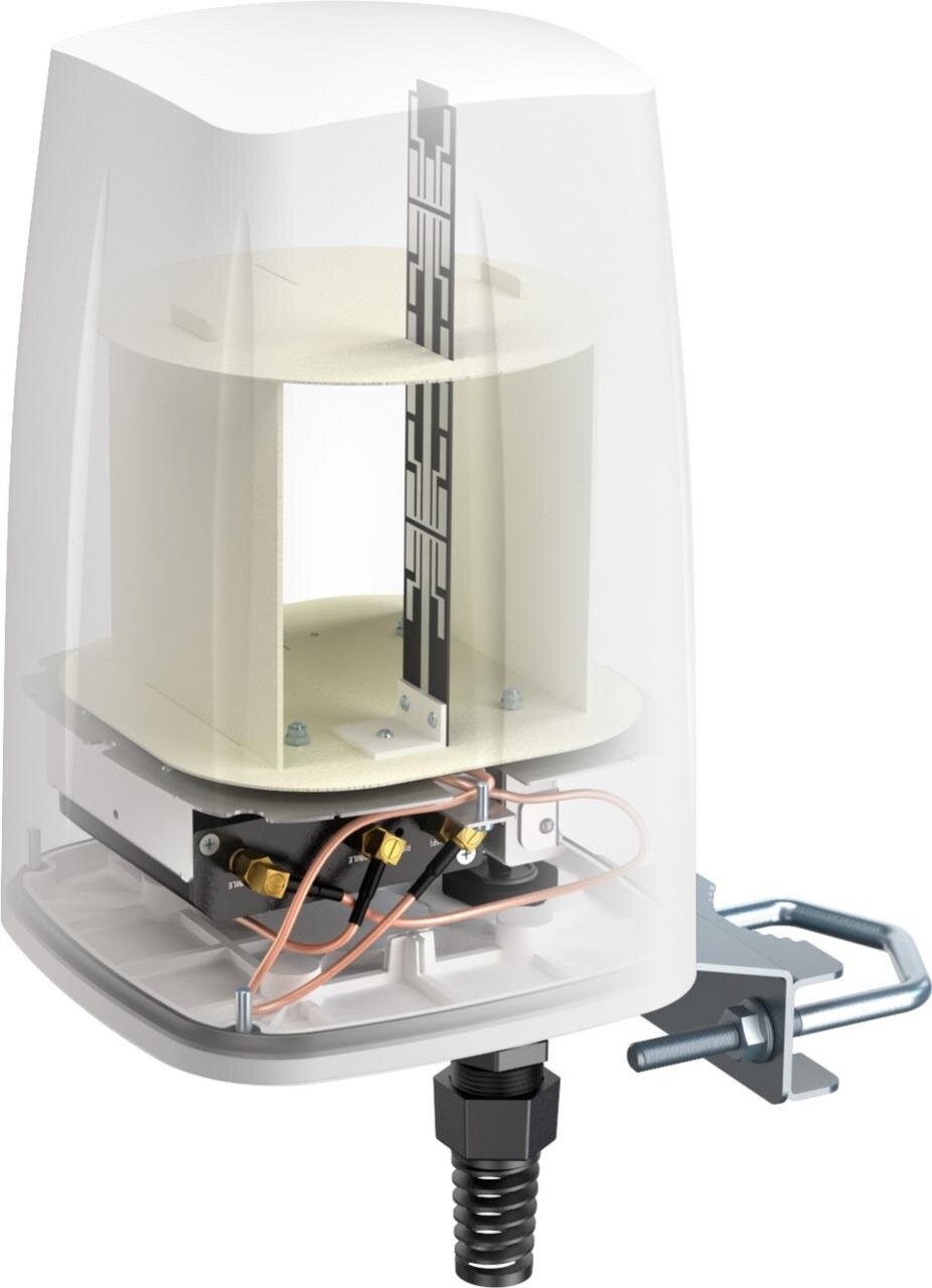 QuSpot für RUT240/230, IP67 Outdoor Gehäuse mit LTE Omni- & WiFi Antenne