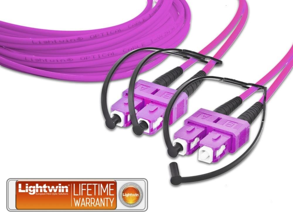 High Quality Duplex LWL Patchkabel, MM OM4, SC - SC 