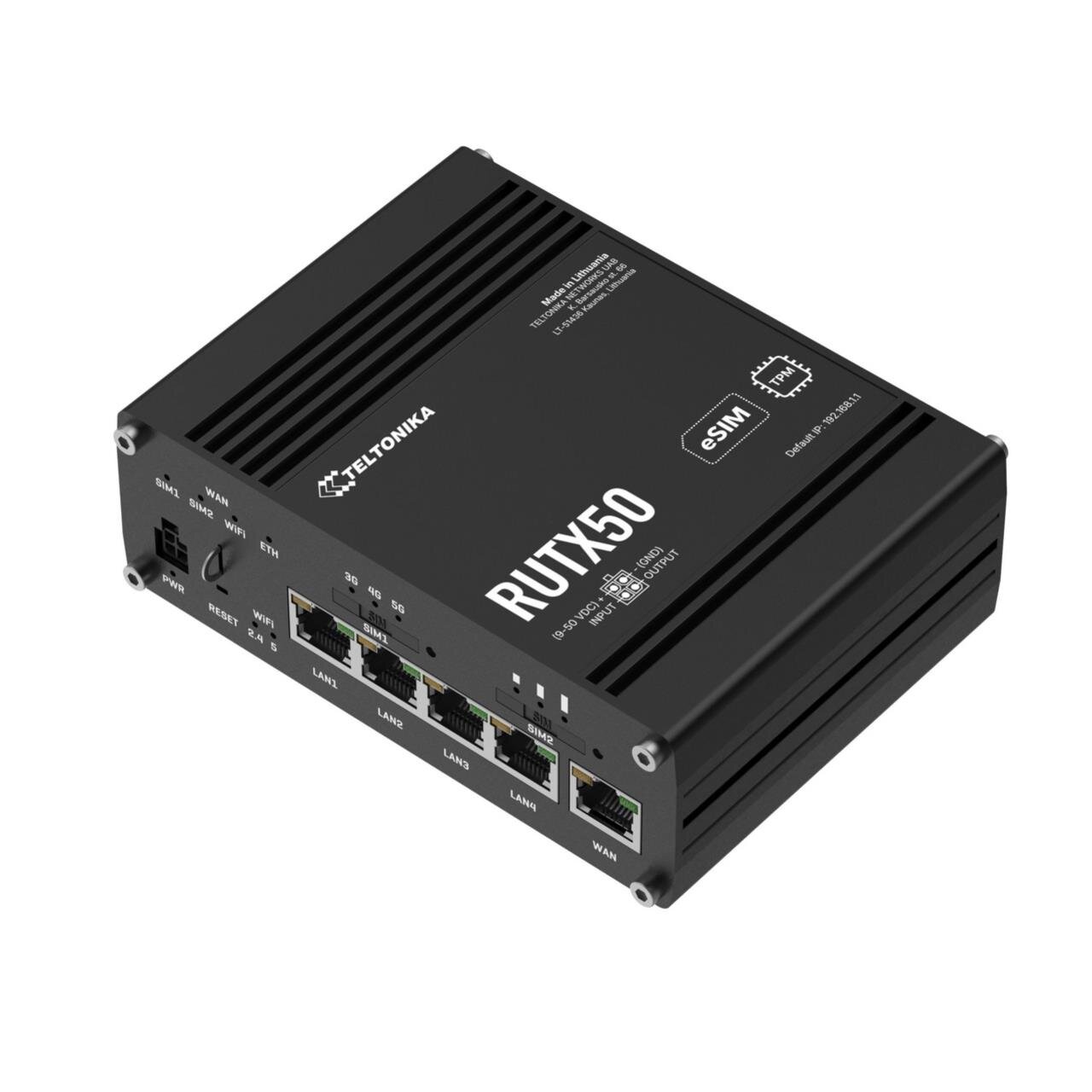 5G/LTE Modul + SIM Router,  5x 1Gbit, Wave2 802.11ac, GPS