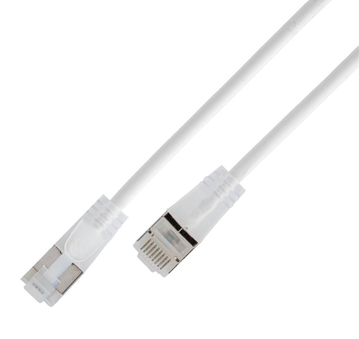 KAT6A 10 Gigabit Lightpatchkabel rund, U/UTP, transluzente Stecker