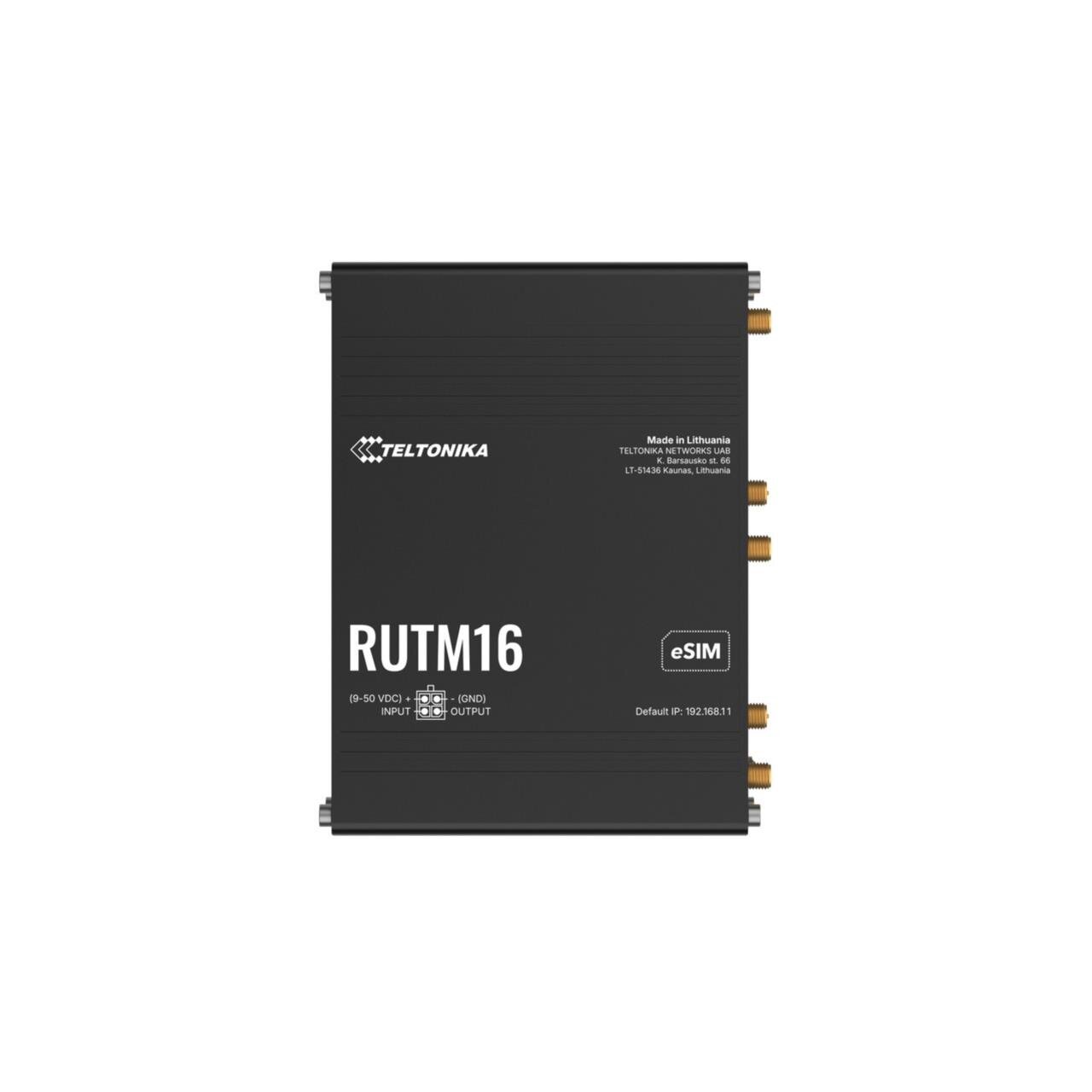 RUTM16 - Industrie kompakter 4G/LTE Cat 6 Router, eSIM