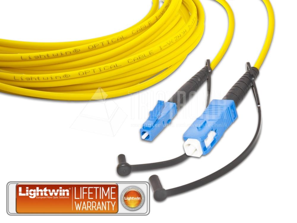 High Quality Simplex LWL Patchkabel, SM, LC - SC, A1