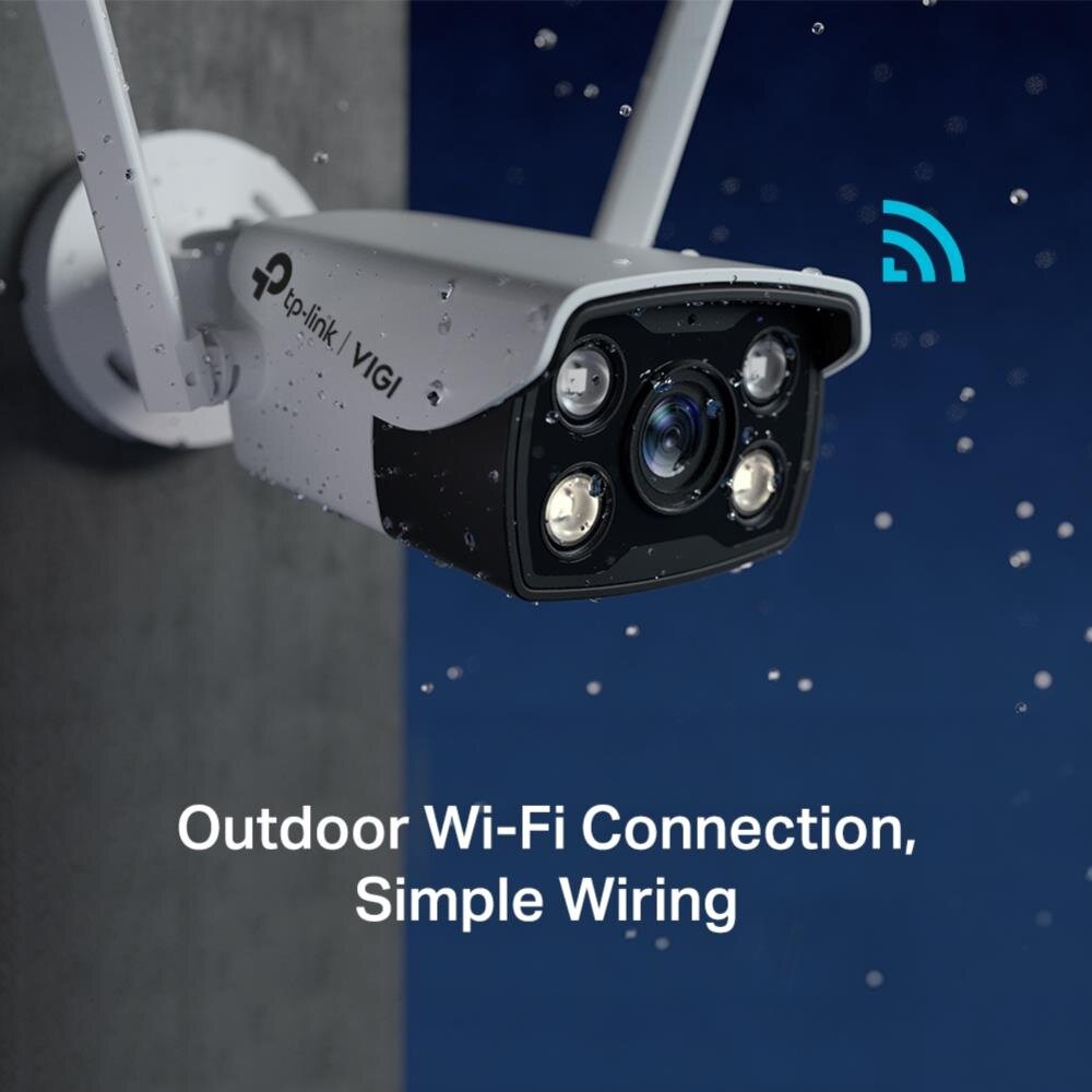 VIGI 4MP Outdoor Full-Color WiFi Bullet Netzwerk Kamera, 4.0 mm