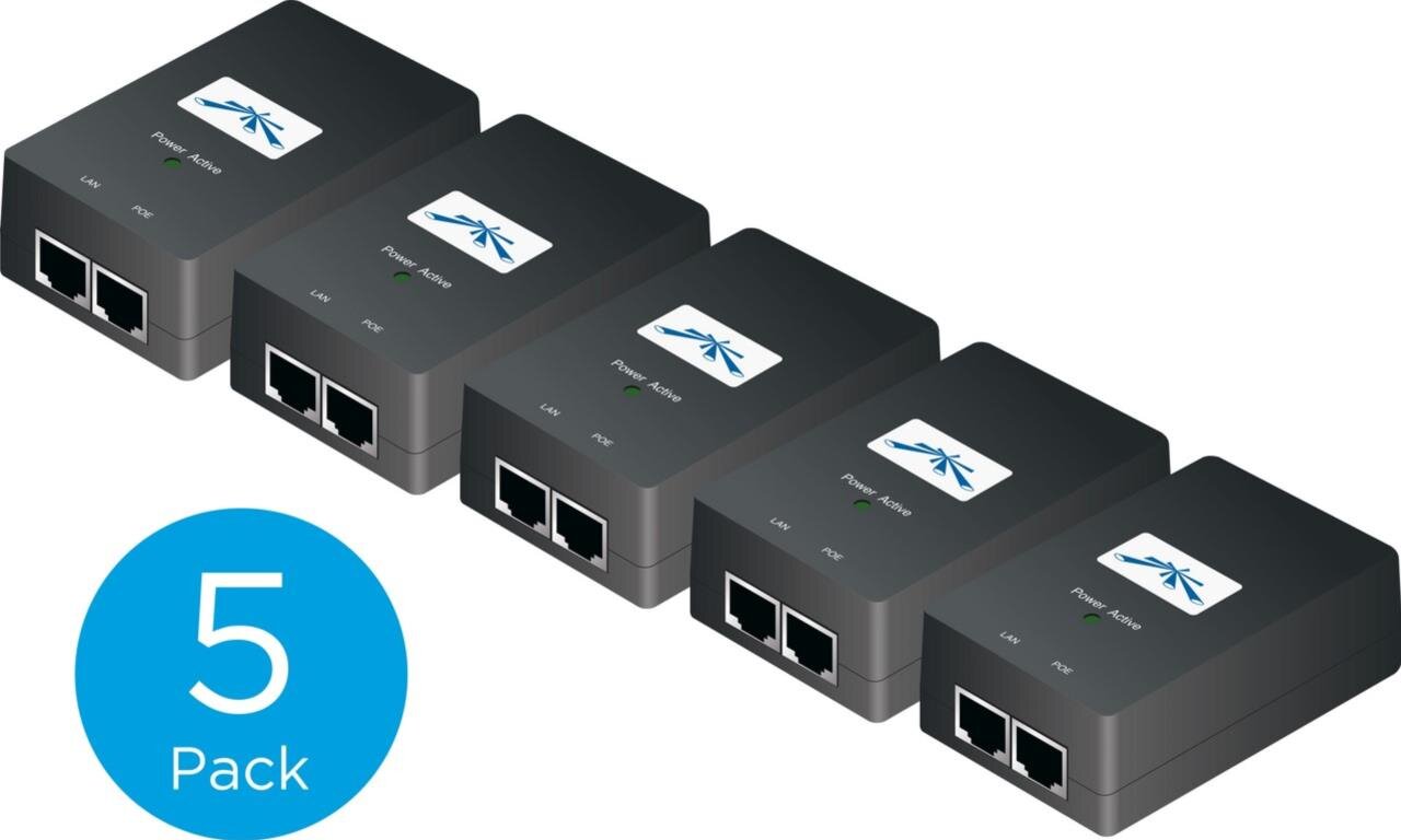 PoE Injector, 24VDC, 24W, 5er-Pack