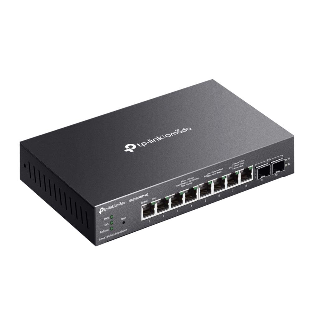 Omada 8-Port 2.5GBASE-T und 2-Port 10GE SFP+ Smart Switch mit 8-Port PoE+