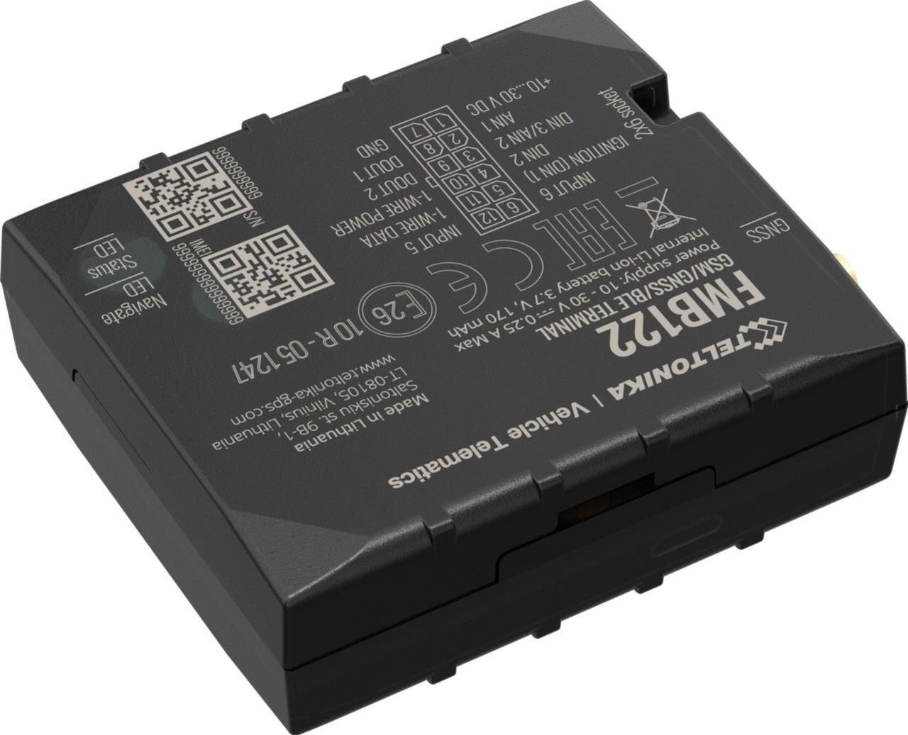 FMB122 GNSS/GSM/Bluetooth Tracker mit externer GNSS/GSM Antenne & Batterie