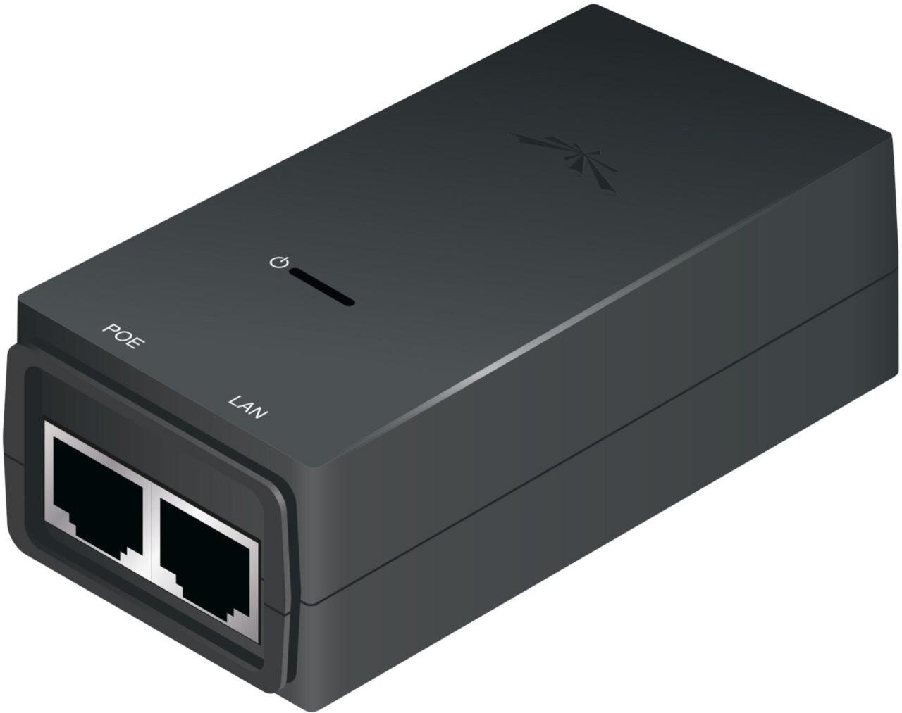 PoE Injector, 24VDC, 12W, schwarz