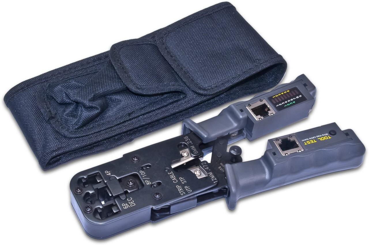 Crimping tool with Cable tester