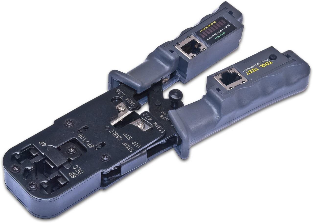 Crimping tool with Cable tester