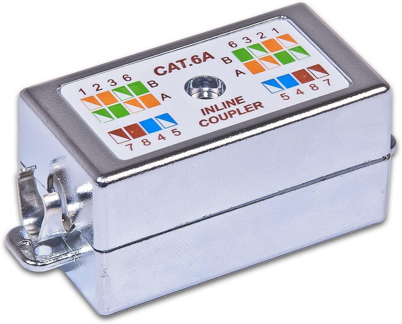 KAT6A Modul zur Verbindung von 2 Verlegekabeln, toolless