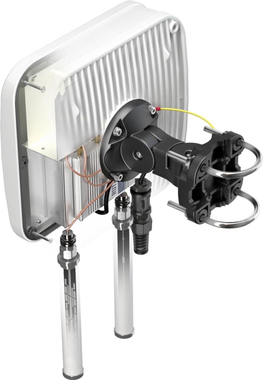 QuMax für RUTX11, IP67 Outdoor Gehäuse mit LTE Richt-, WiFi, BT & GPS Antenne