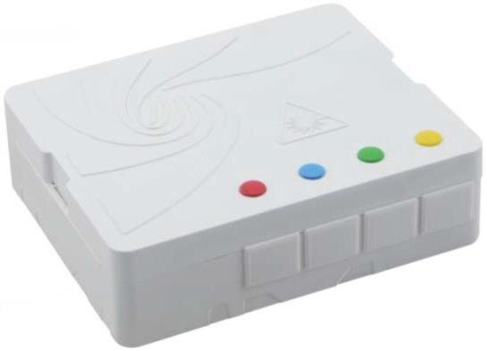 FTTH OTO Box, 4-fasrig, 4x SC/APC Kupplungen, Breakoutkabel 30 - 100 m, G.657A2