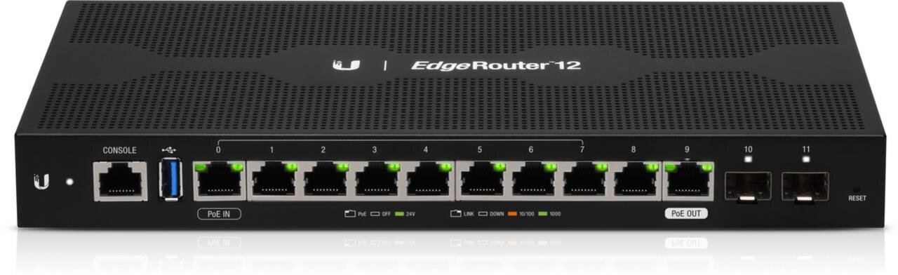 EdgeRouter 12, 12-Port Router, 1x RJ45-PoE