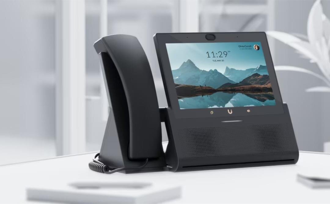 UniFi Phone Touch Max, VoIP Premium Desktop Smart-Telefon, schwarz