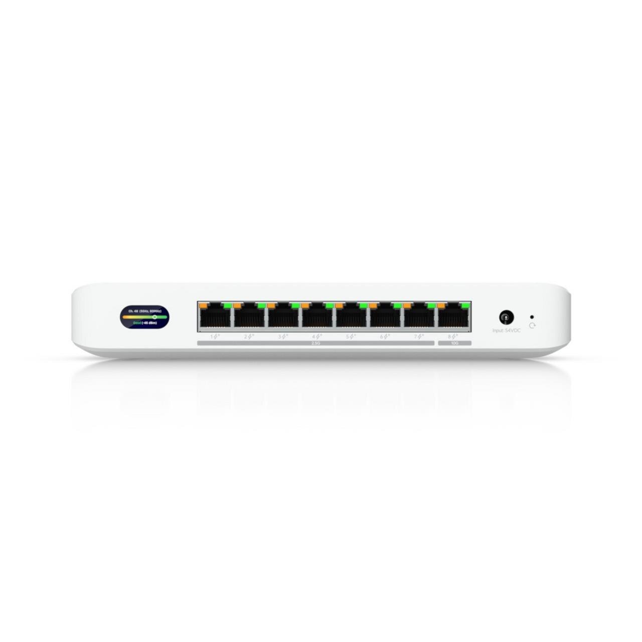 UniFi Device Bridge Switch, WiFi 7, 1x 10 GbE, 7x 2.5 GbE, PoE