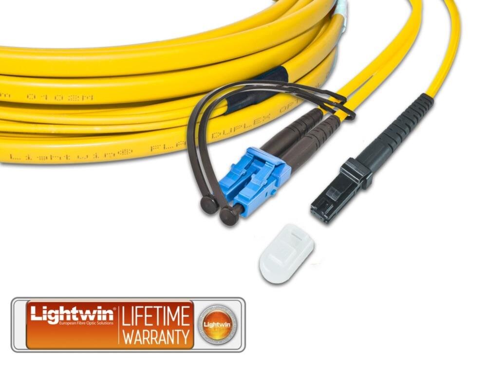 High Quality Flat-Duplex LWL Patchkabel, SM, LC - MTRJ