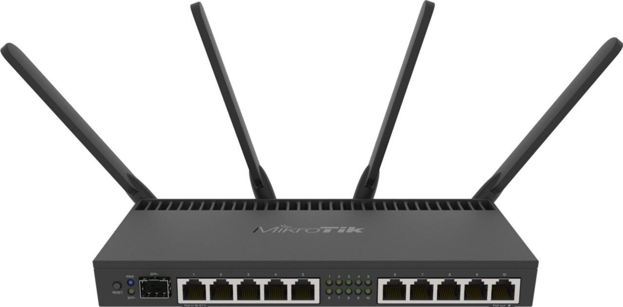 RB4011IGS+5HACQ2HND-IN 10x Gbit Router, SFP+, 2.4/5 GHz, 802.11 a/b/g/n/ac
