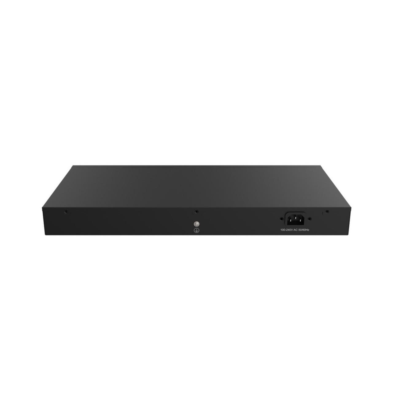 Reyee 24-Port 10/100Mbps, 2x 1Gbit unmanaged Switch, PoE, 370W