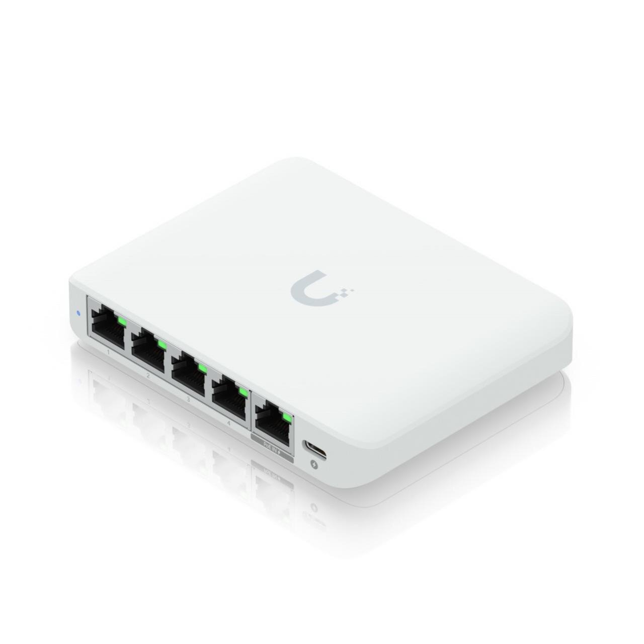 UniFi Flex Mini 2.5 Gigabit 5-Port Kompakt-Switch, PoE-In