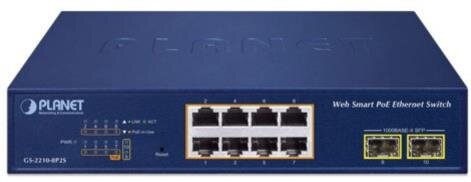 8-Port 10/100/1000T 802.3at PoE + 2-Port 1000X SFP Web Smart Ethernet Switch
