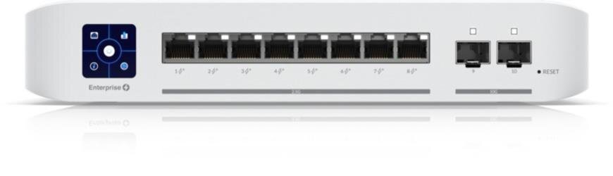 UniFi USW Enterprise PoE 802.3at Switch, 8x 2.5 Gbit PoE+, 2x SFP+
