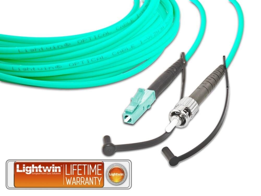 High Quality Simplex LWL Patchkabel, MM OM3, LC - ST 