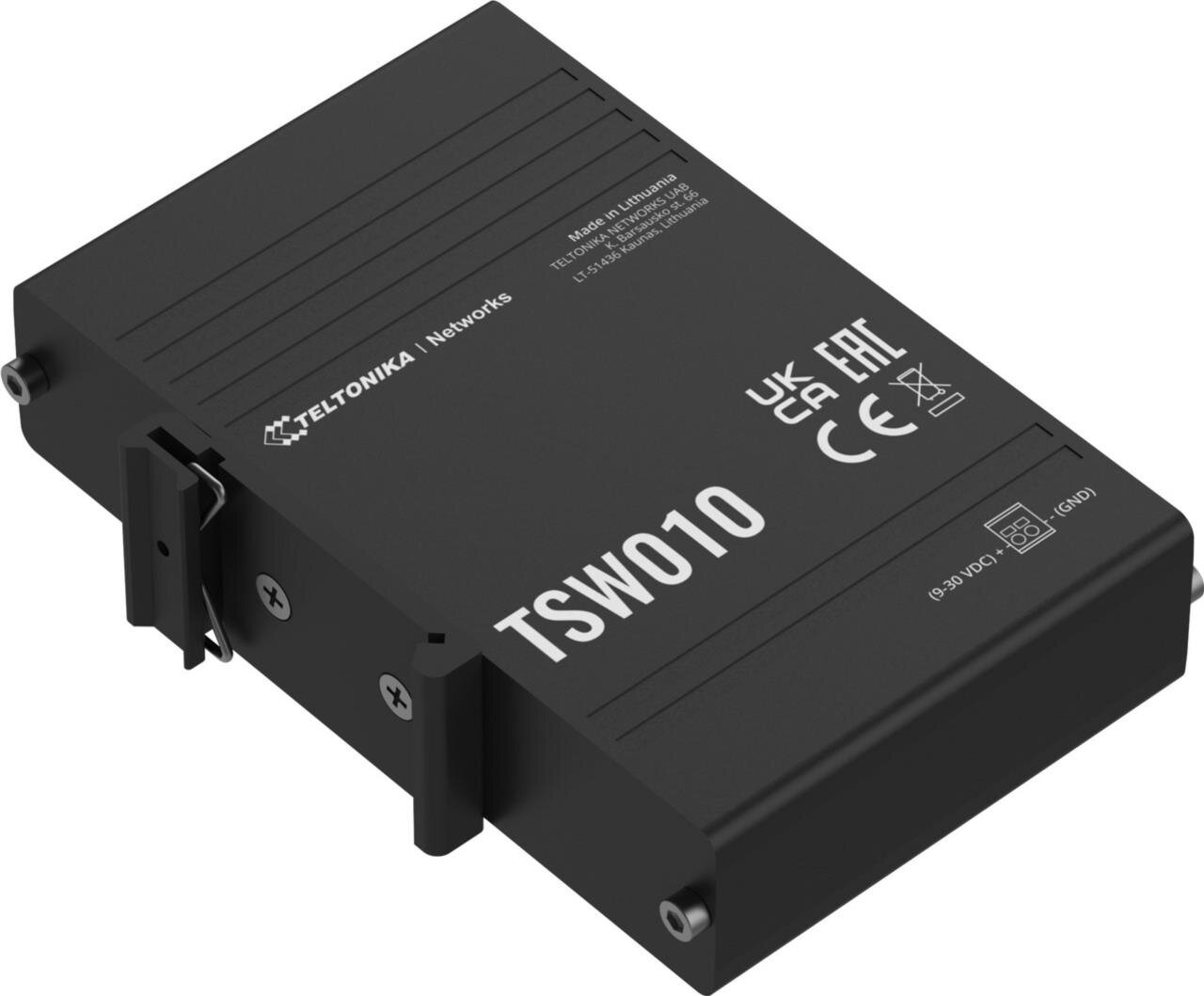 IP30 Industrie 5-Port 100 Mbit unmanaged Hutschienen-Switch, -40°C - +75°C