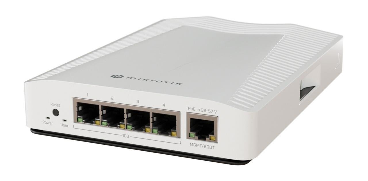 CRS304-4XG-IN Desktop Switch 4x 10 Gbit, 1x Gbit Ports