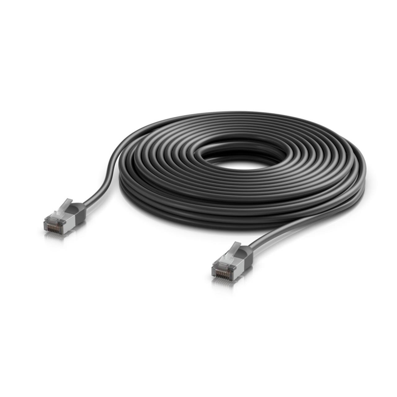 UniFi Premium Patch-Kabel Outdoor, geschirmt, optimiert für 10GbE, schwarz