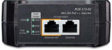 Single Port 10/100/1000Mbps 802.3bt Ultra POE++ Injector (95 Watts)