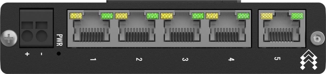 IP30 Industrie 5-Port 10/100/100Mbit unmanaged Hutschienen-Switch, -40°C - +75°C