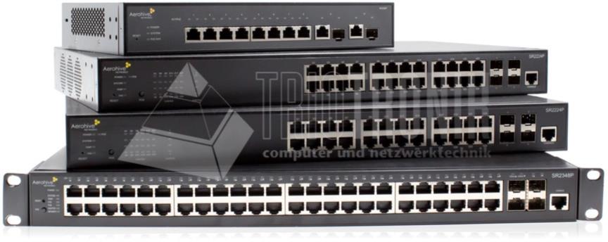 ExtremeSwitching SR2200-2300, cloud-managed Gigabit-PoE-Switche