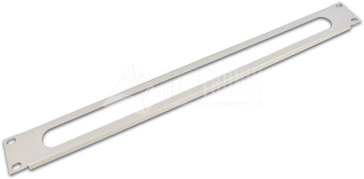 19'' Kabeldurchführungspanel ohne Bürste, grau RAL7035