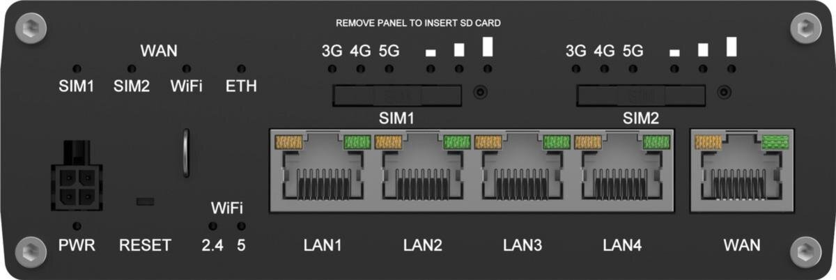 Industrie Dual 5G/LTE Router für professionelle Anwendungen, Digitale I/Os