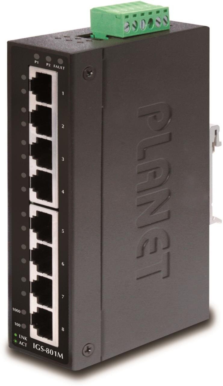 8-Port 10/100/1000Mbps Managed Industrial Ethernet Switch