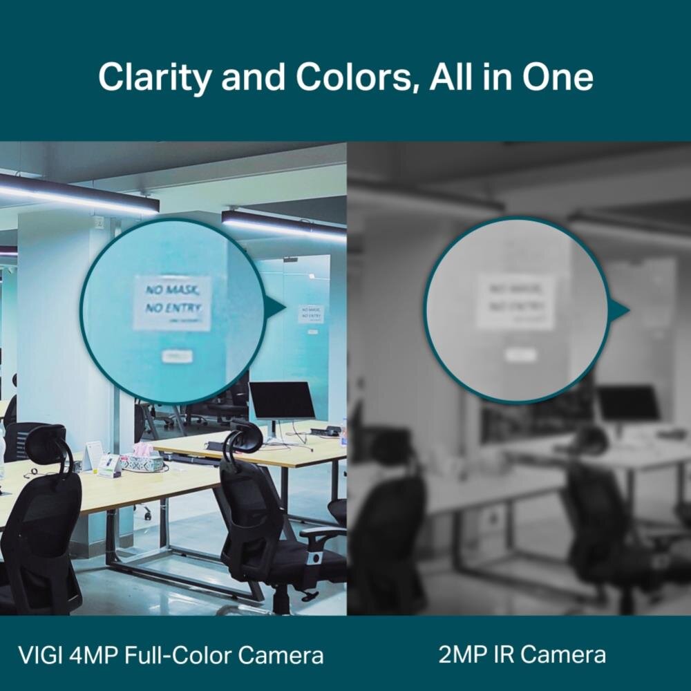 VIGI 4MP Full-Color WiFi Turret Netzwerk Kamera