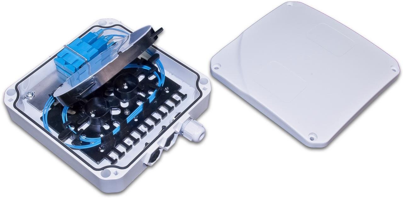 IP54 Spleissverteiler mit 2x SC-Simplex Ausnehmungen