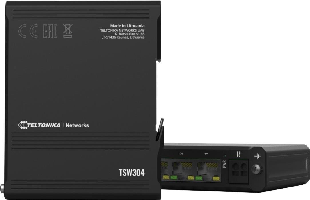IP30 Industrie 4-Port 1Gbit unmanaged Switch, PoE-In, -40°C - +75°C