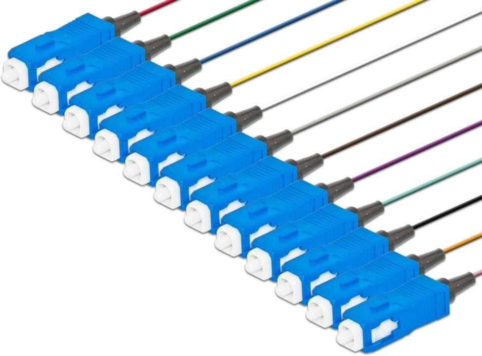 Faserpigtail, Singlemode 9/125µm, OS2, SC, 12er Set