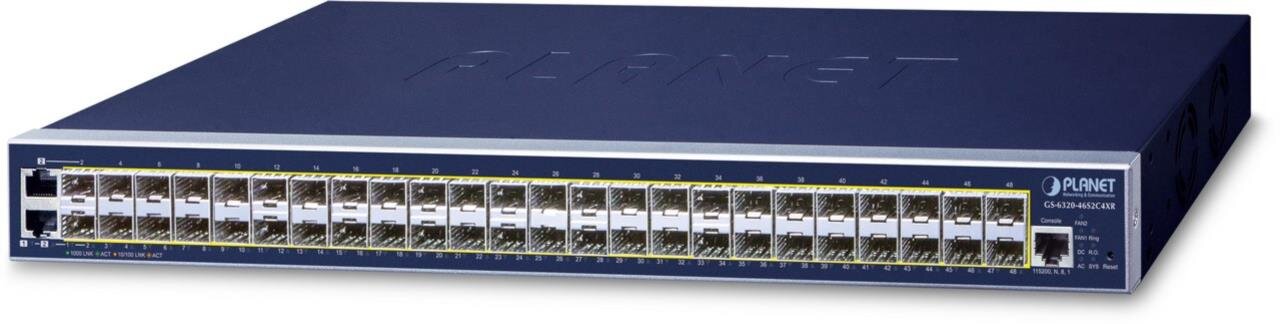 L3 46-Port 1Gbit SFP + 2-Port Gbit TP/SFP + 4-Port 10Gbit SFP+ Managed Switch