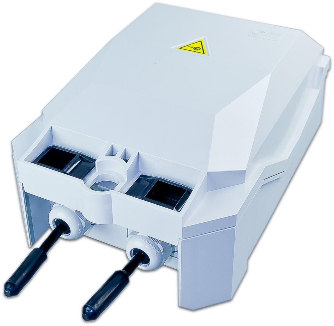 FTTx IP55 Wandbox kompakt, ohne Spleisskassetten, bis zu 192 Fasern