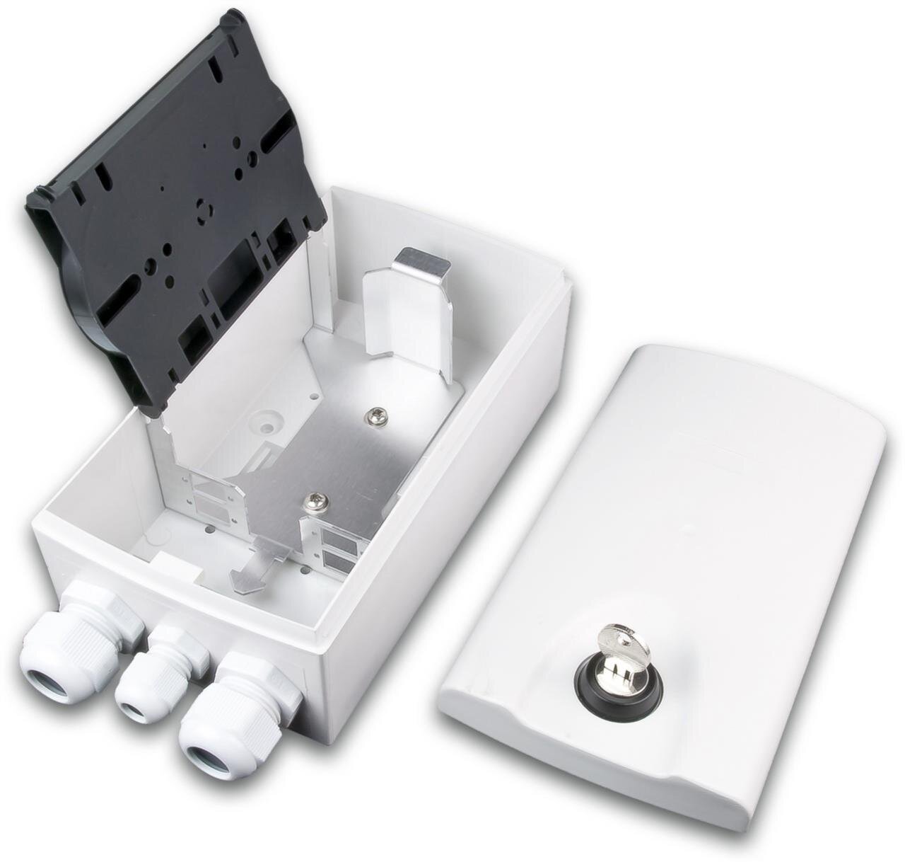 IP54 Kunststoff Wandspleissbox mit 4x SC-Simplex
