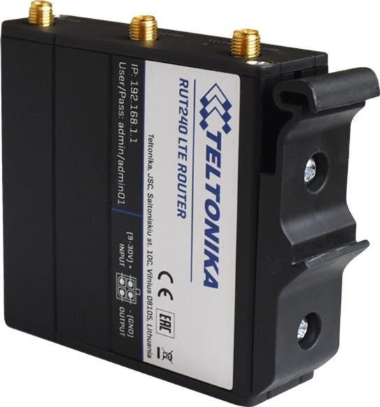 DIN Rail / Hutschienen Adapter kompakt für RUT5, RUT9 & RUT2 Router