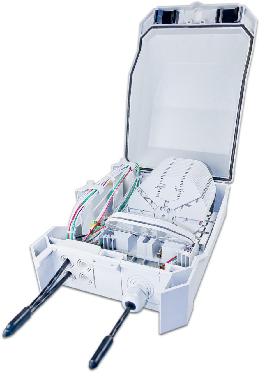 FTTx IP55 Wandbox, ohne Spleisskassetten, bis zu 288 Fasern