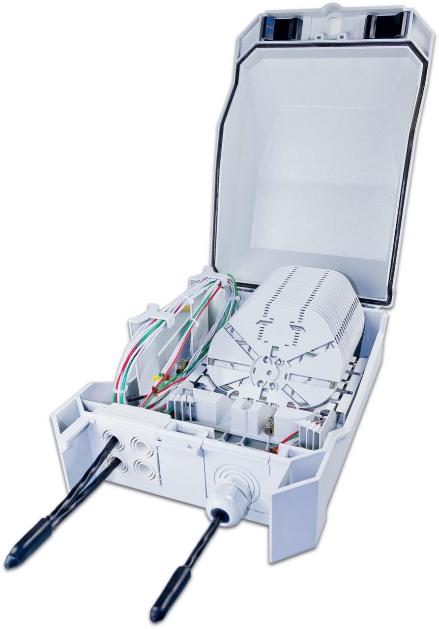 FTTx IP55 Wandbox, ohne Spleisskassetten, bis zu 288 Fasern