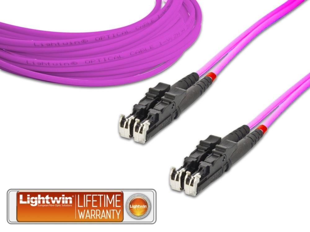 High Quality Duplex LWL Patchkabel, MM OM4, E2000 - E2000