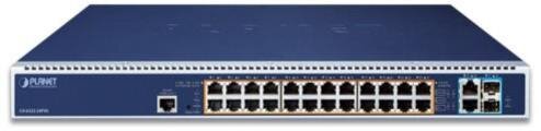 L3 24-Port Gbit 802.3bt PoE + 2-Port 10Gbit + 2-Port 10Gbit SFP+ Managed Switch