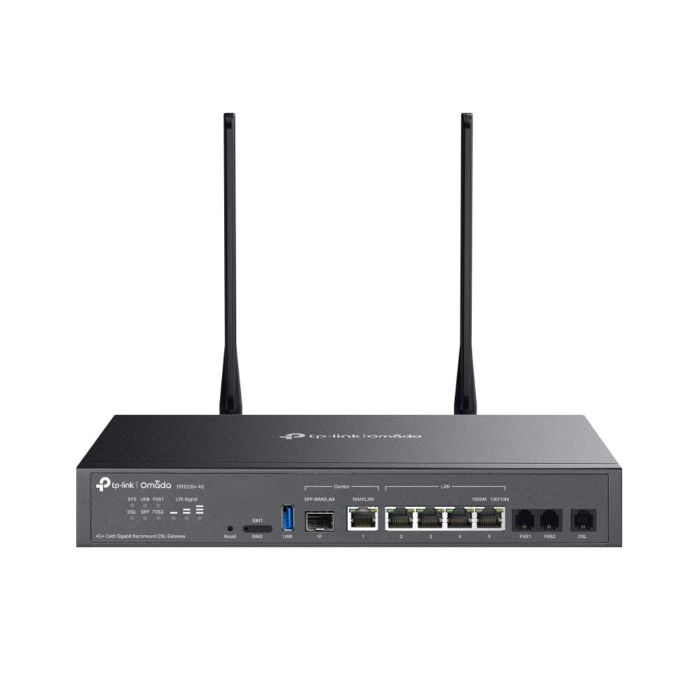 Omada 4G+ Cat6 Gigabit Rackmount DSL Gateway