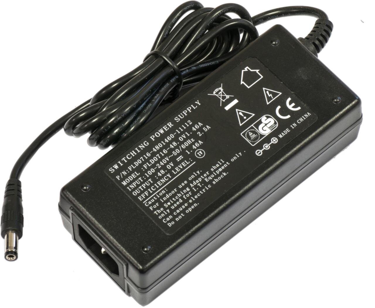 Full Power 48V 1.46A, 70W Netzteil + Netzkabel