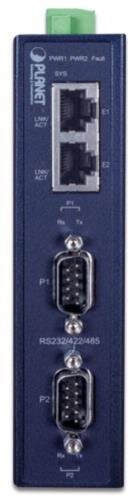 IP30 Industrial 2-Port RS232/RS422/RS485 Serial Device Server